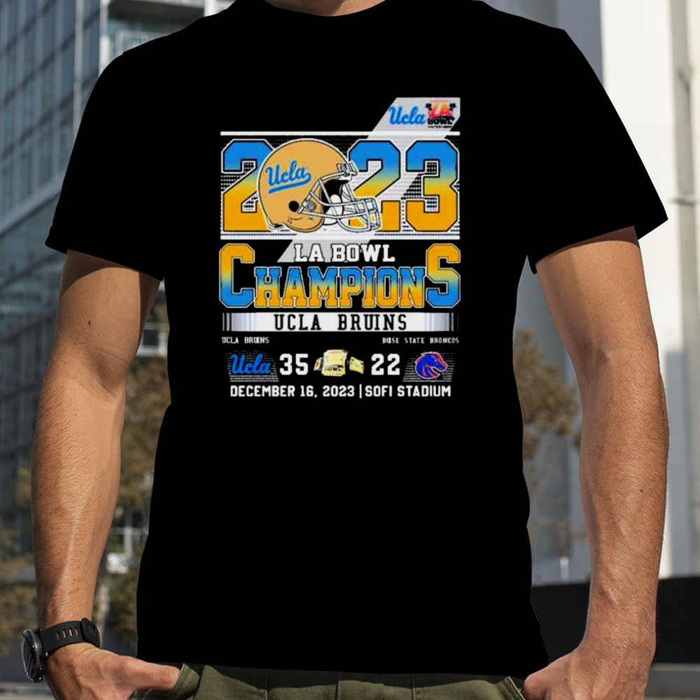 UCLA Bruins Football 2023 LA Bowl Champions 35-22 Boise State T-Shirt