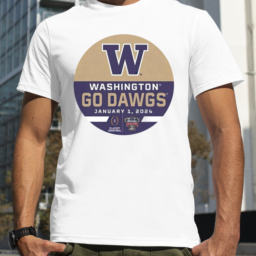 Washington Huskies Go Dawgs Sugar Bowl January 1 2024 T-Shirt