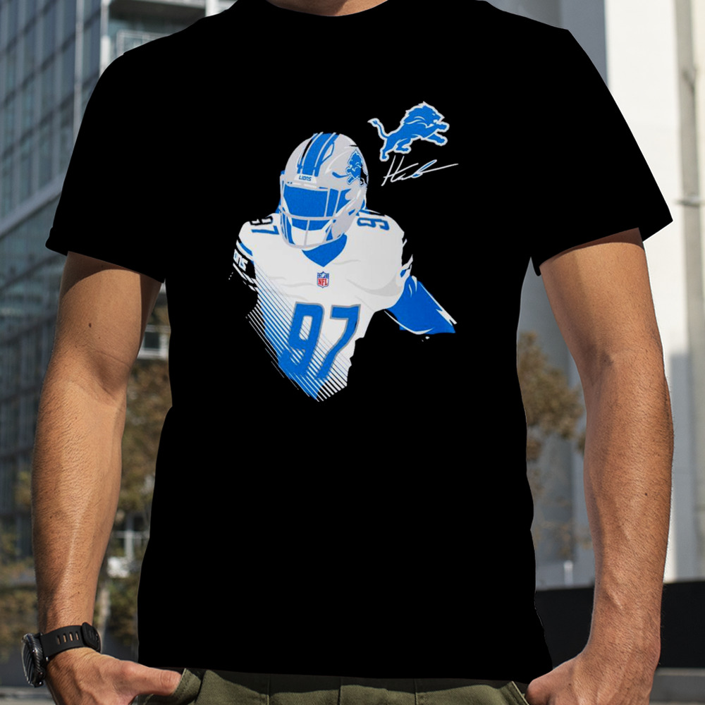 Aidan Hutchinson Detroit Lions Player Graphic T-Shirt