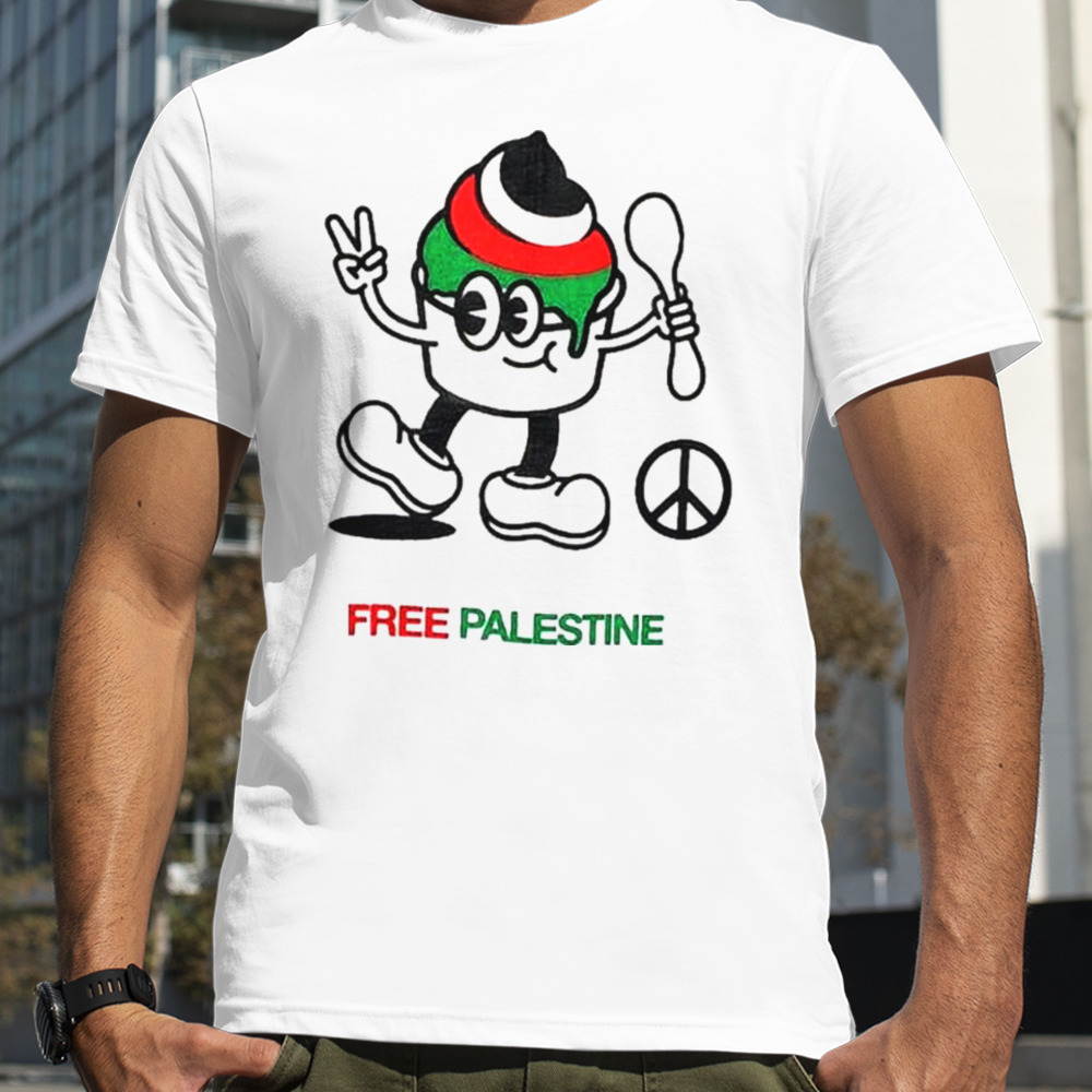 Cream free palestine shirt