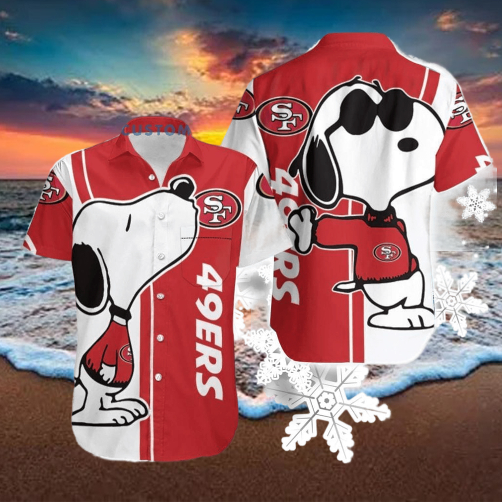 Cute Snoopy San Francisco 49Ers Snoopy Lover Hawaiian Shirt Summer Gift For Fans - Limotees