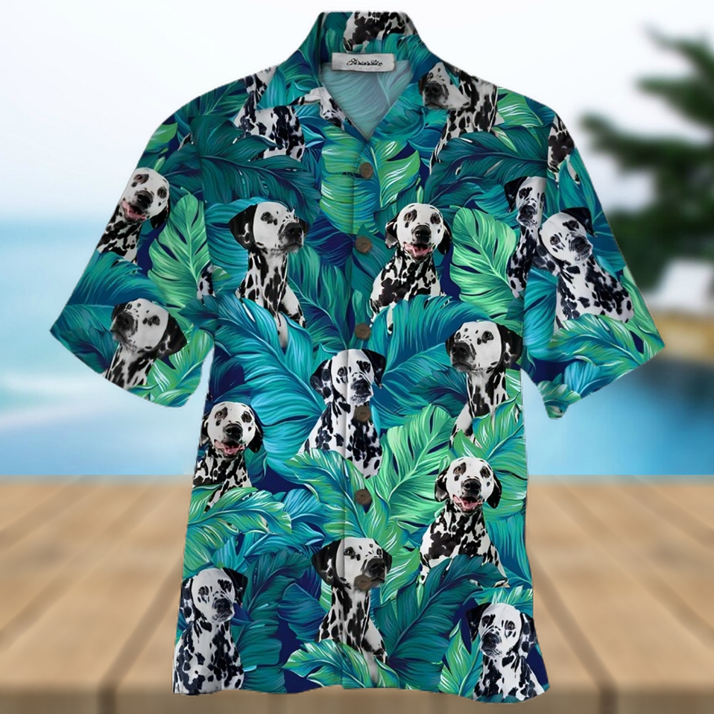 DALMATIAN BLUE UNIQUE DESIGN UNISEX HAWAIIAN SHIRT FOR MEN AND WOMEN DHC17062353 - Limotees