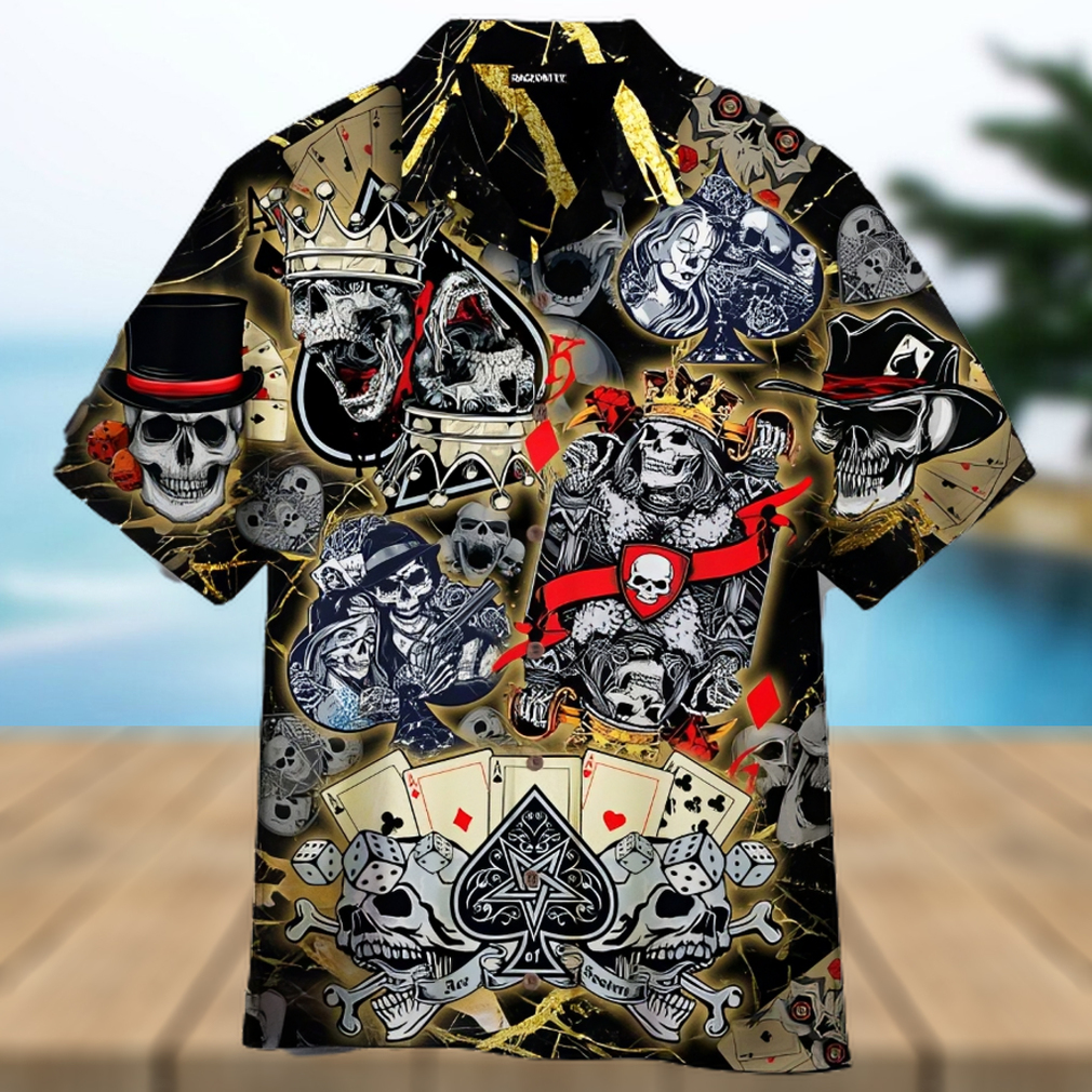 DANGEROUS SKULL POKER HAWAIIAN SHIRT UNISEX ADULT - Limotees