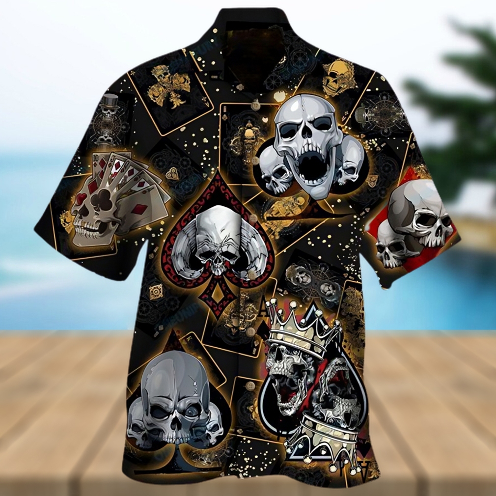 DANGEROUS SKULL POKER HAWAIIAN SHIRT UNISEX ADULT HW6189 1 - Limotees