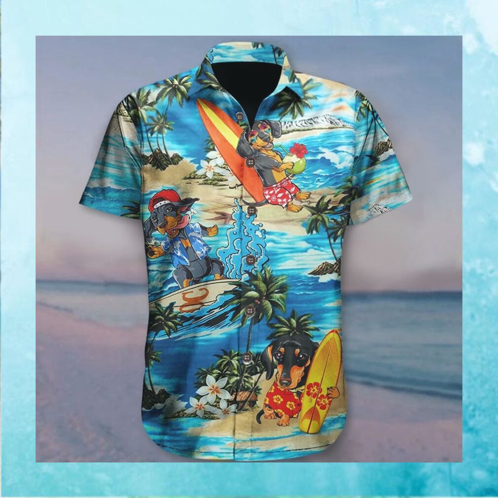 Dachshund Hawaiian Shirt Aloha Beach Best Summer Family Beach Vacation Shirt Ideas - Limotees