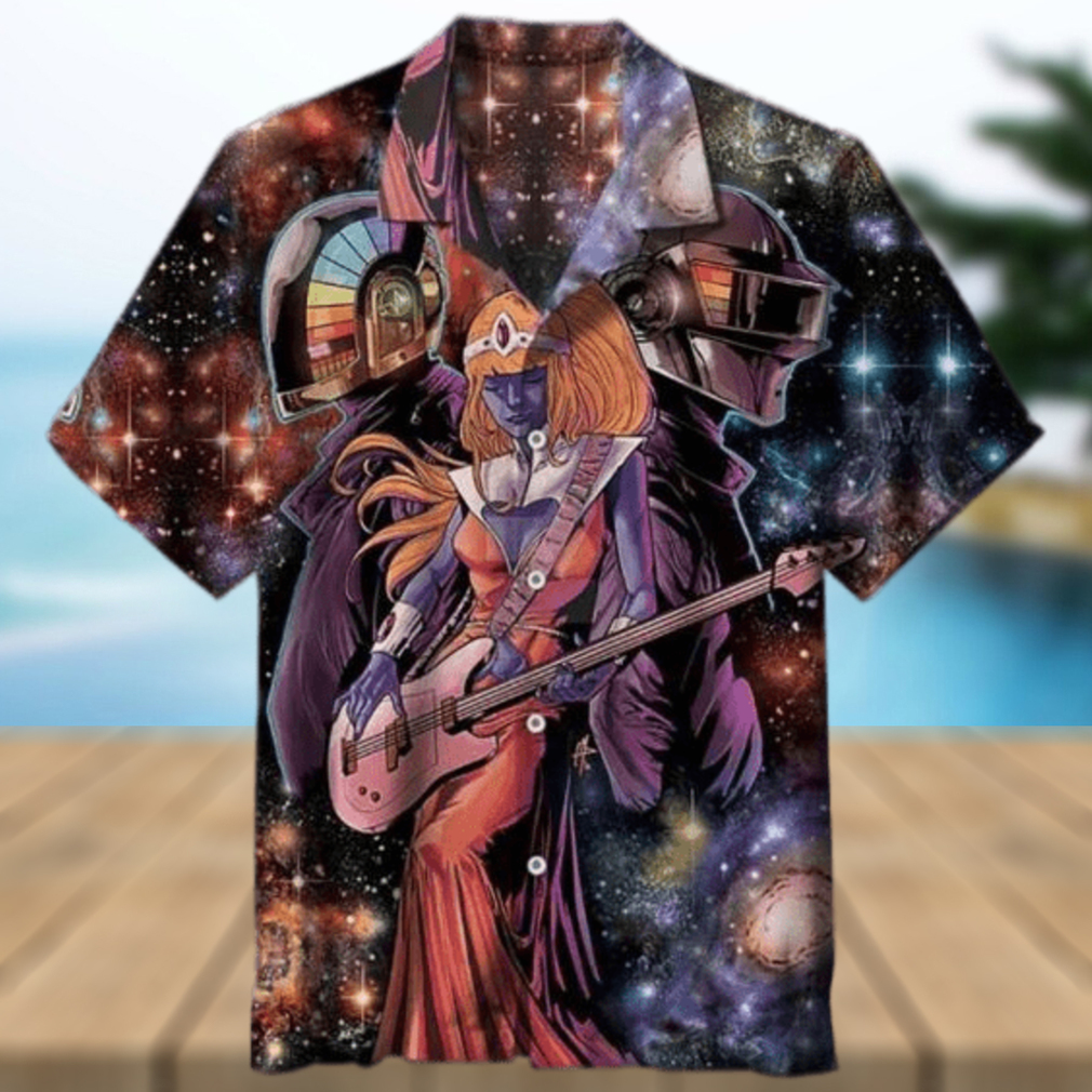 Daft Punk 3D Funny Hawaiian Shirt - Limotees