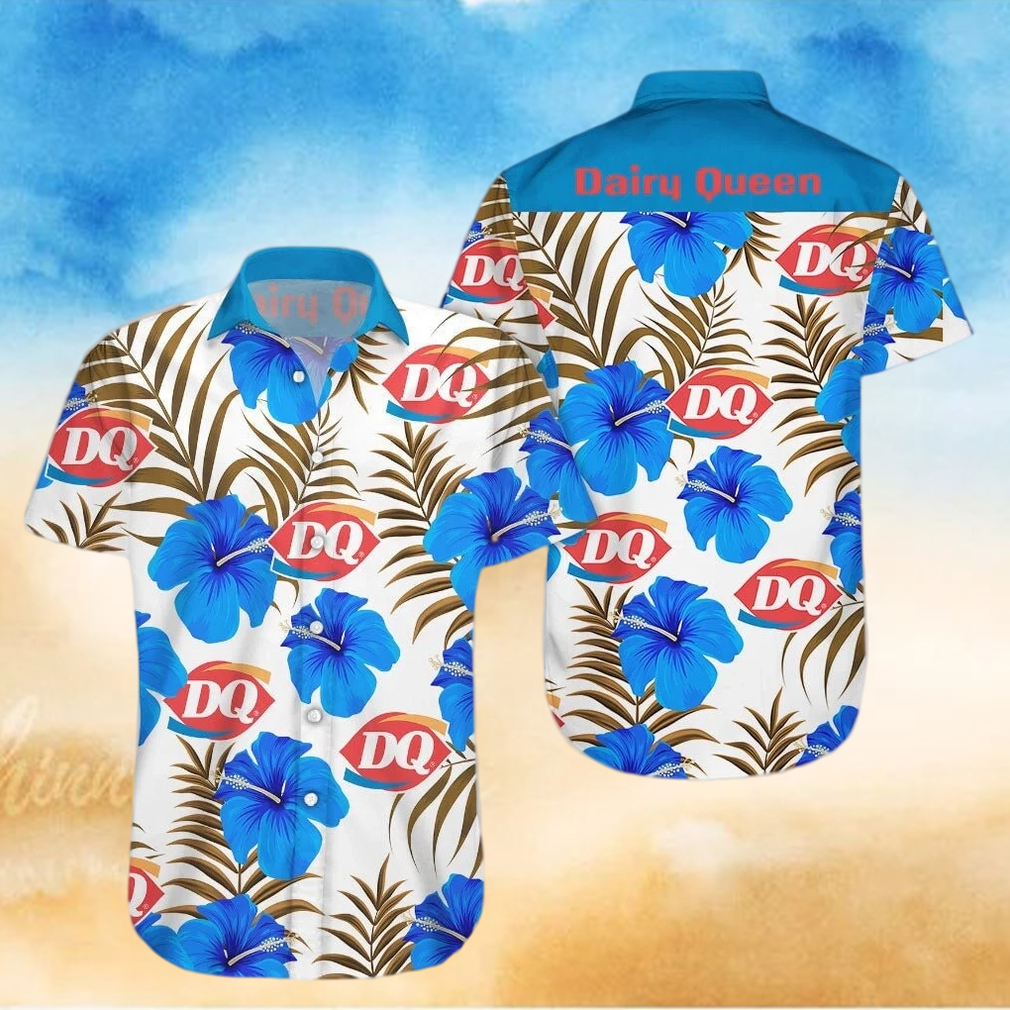 Dairy Queen Tropical Flower Aloha Hawaiian Shirts - Limotees