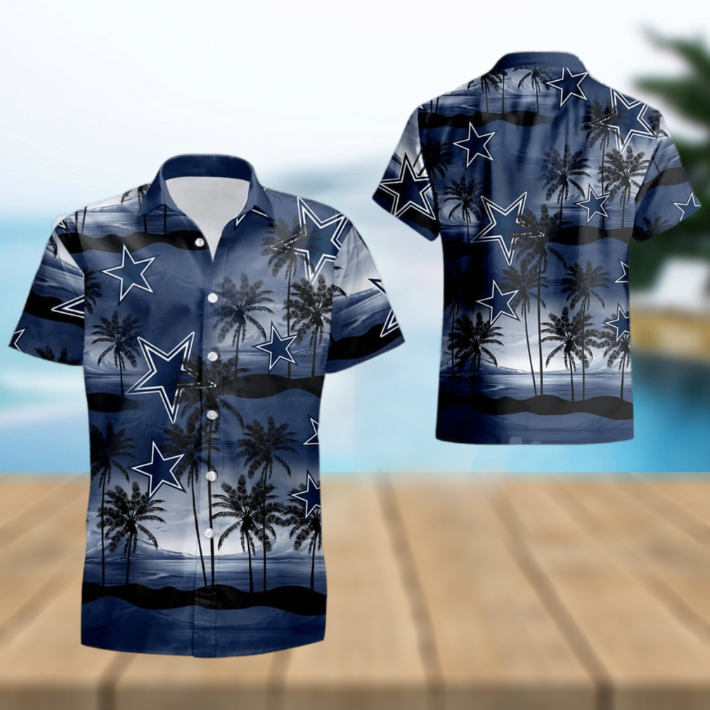 Dallas Cowboys Coconut Island Navy Ocean Summer Gift Hawaiian Shirt For Men And Women - Limotees