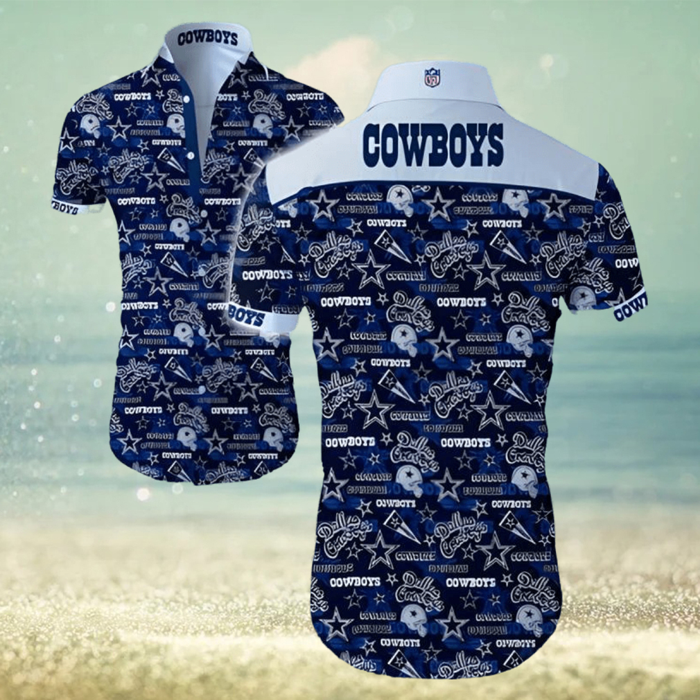 Dallas Cowboys Hawaiian Shirt Gift For Football Players - Limotees