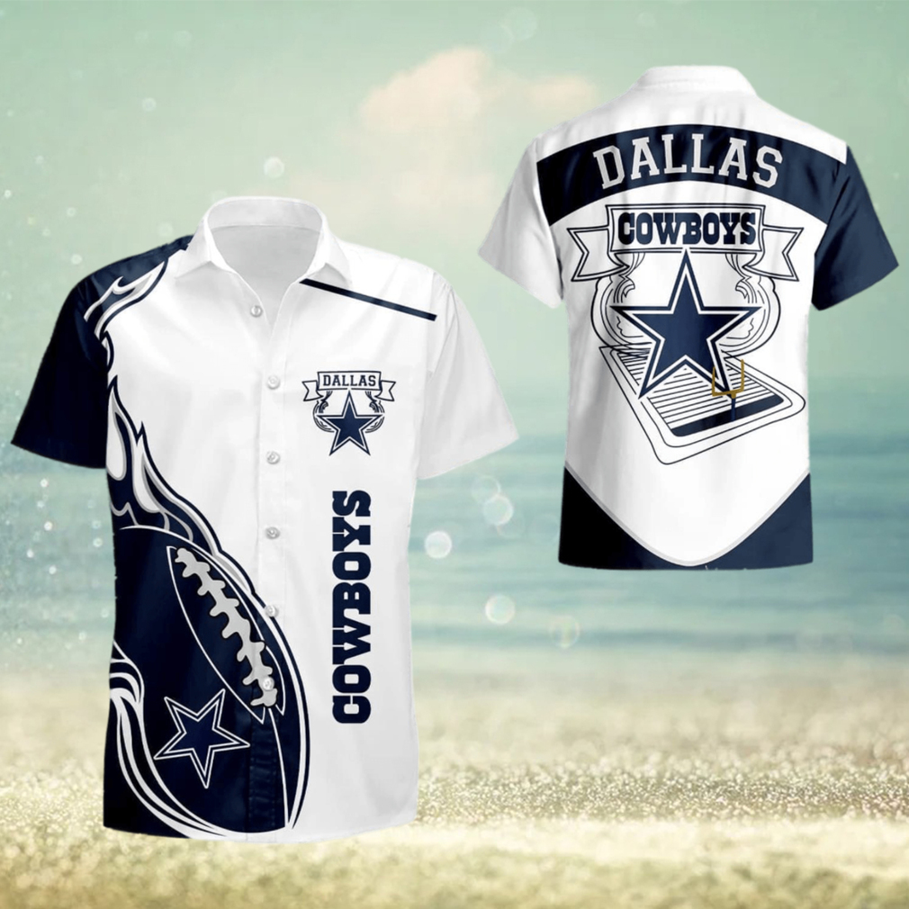 Dallas Cowboys Mens Fireball Summer Hawaiian Shirt For Men And Women - Limotees