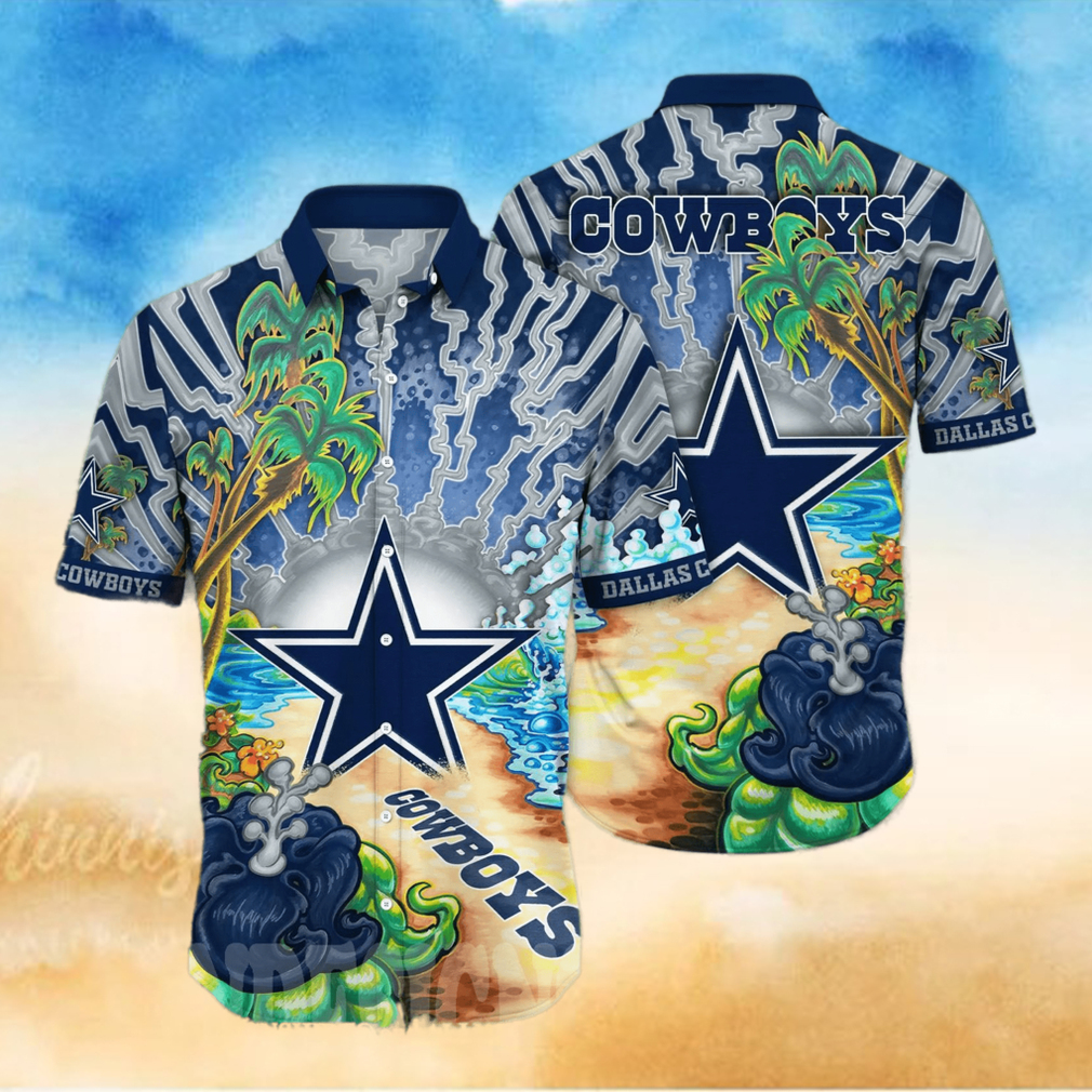 Dallas Cowboys NFL Floral Full Printing Hawaiian Shirt - Limotees