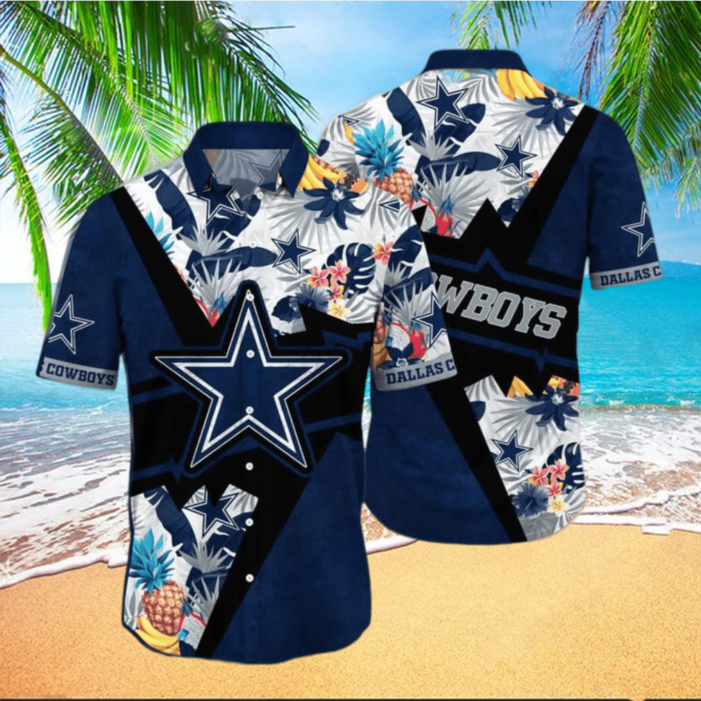 Dallas Cowboys NFL Flower Aloha Tropical Hawaiian Shirt - Limotees