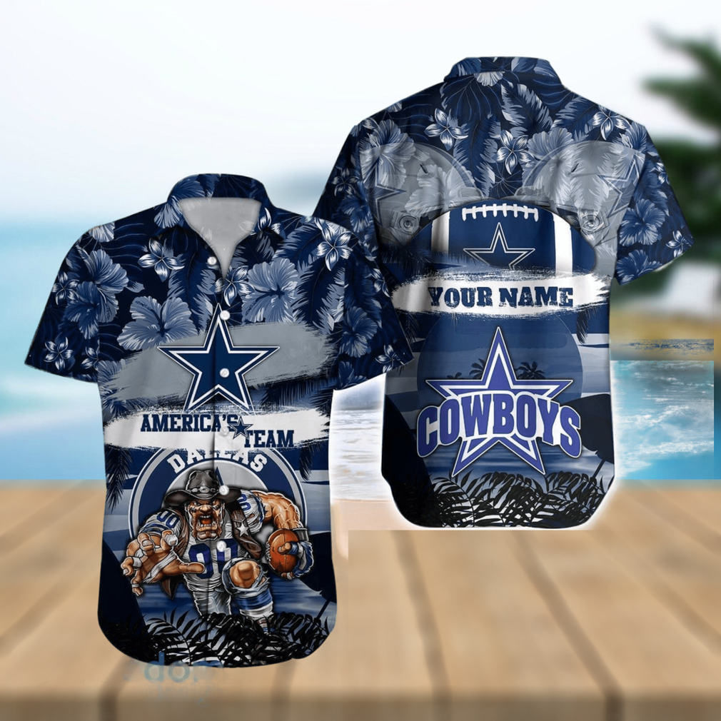 Dallas Cowboys NFL Hawaiian shirt Custom Name Summer Gift - Limotees