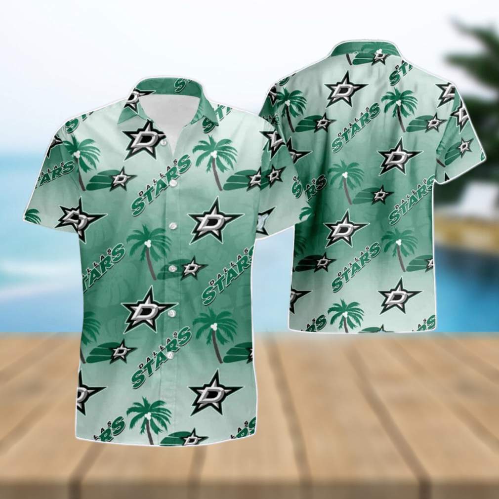 Dallas Stars Hockey Team Aloha Hawaiian Shirt - Limotees