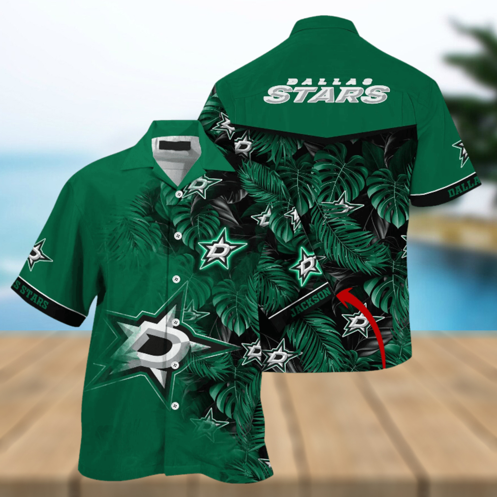 Dallas Stars NHL Summer Hawaii Shirt And Tshirt Custom Aloha Shirt - Limotees