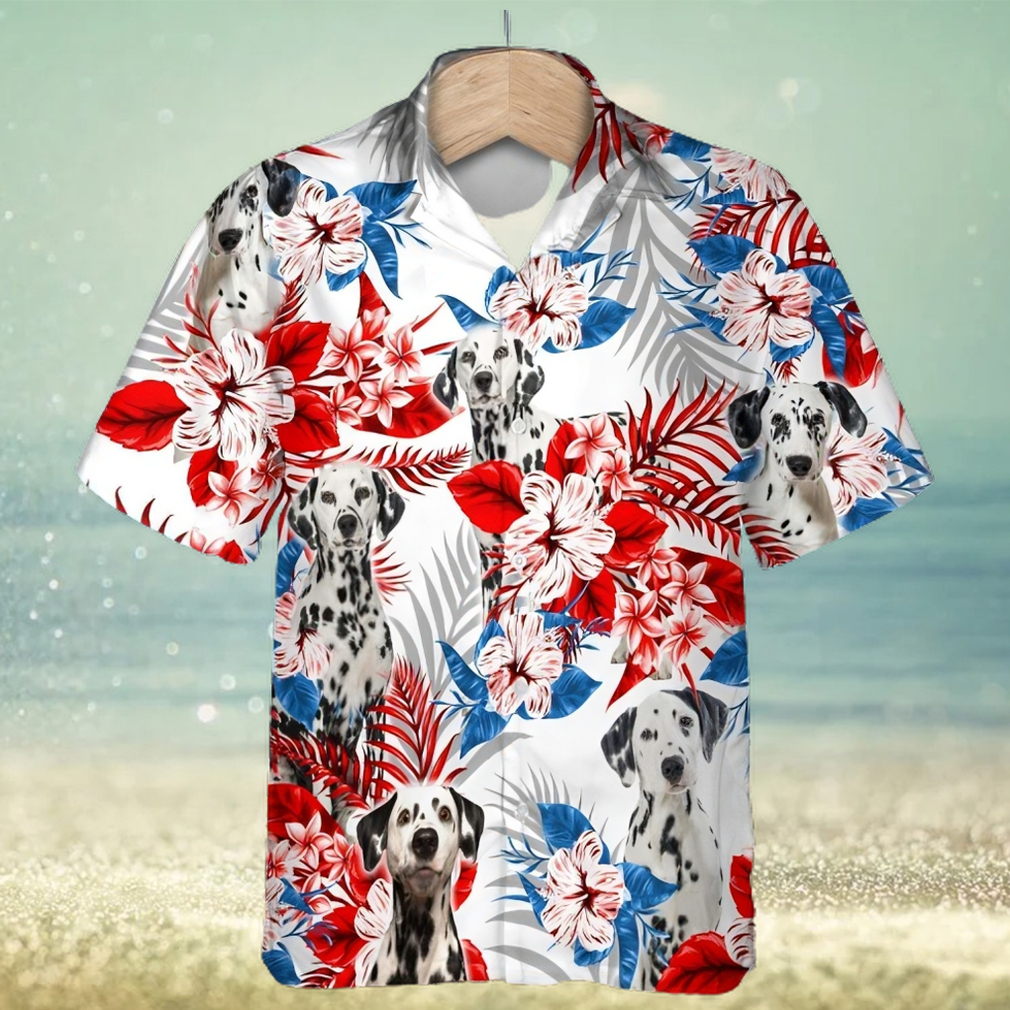 Dalmatian Hawaiian Shirt For Summer, Dog Hawaii Aloha Shirt - Limotees