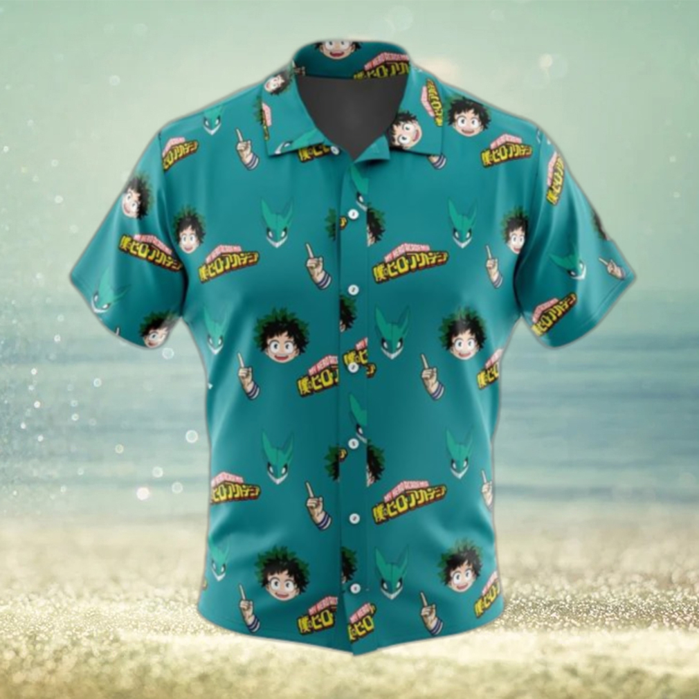 Deku My Hero Academia Button Up Hawaiian Shirt - Limotees