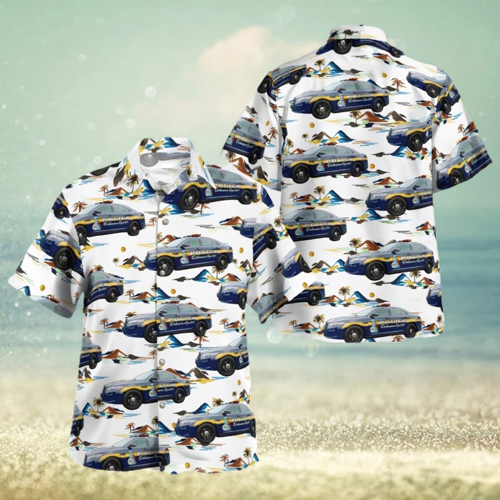 Delaware Capitol Police Ford Taurus Police Interceptor Hawaiian Shirt - Limotees