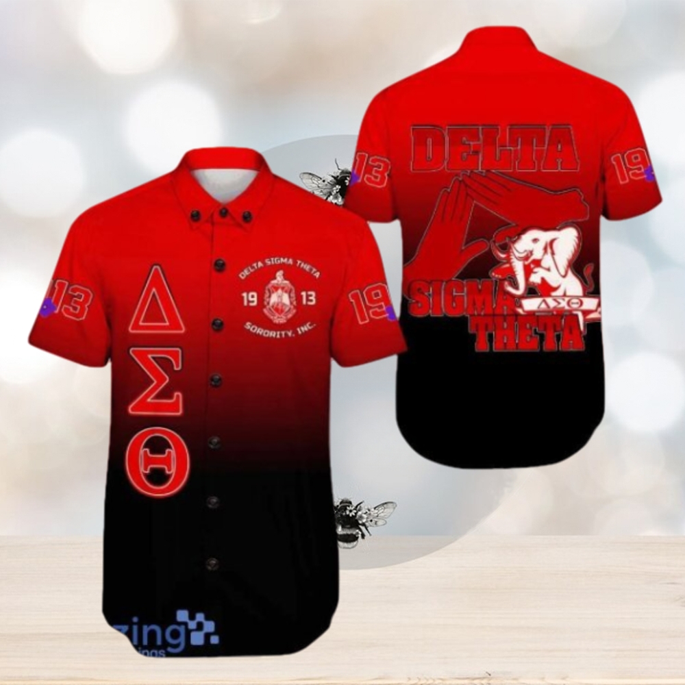 Delta Sigma Theta Gradient Hawaiian Shirt For Men And Women - Limotees