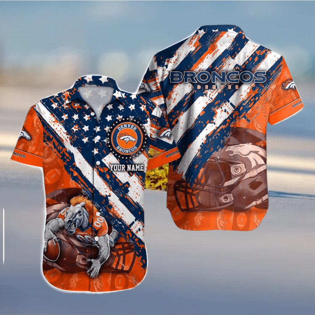 Denver Broncos NFL Custom Name Hawaiian Shirt - Limotees