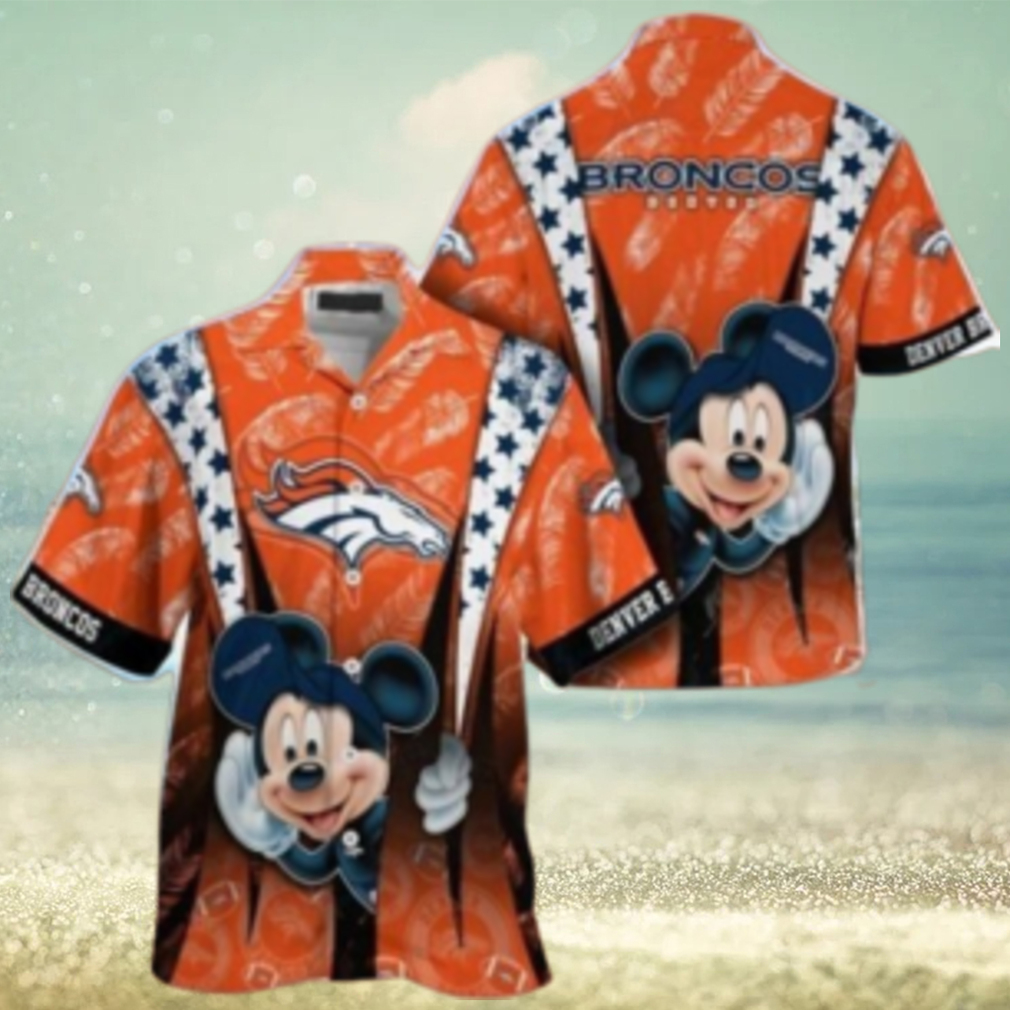 Denver Broncos nfl mickey mouse Hawaiian Shirt custom for fan - Limotees