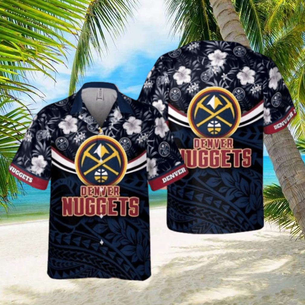 Denver Nuggets National National Basketball Association 2023 Polynesian Pattern AOP Hawaiian Shirt - Limotees