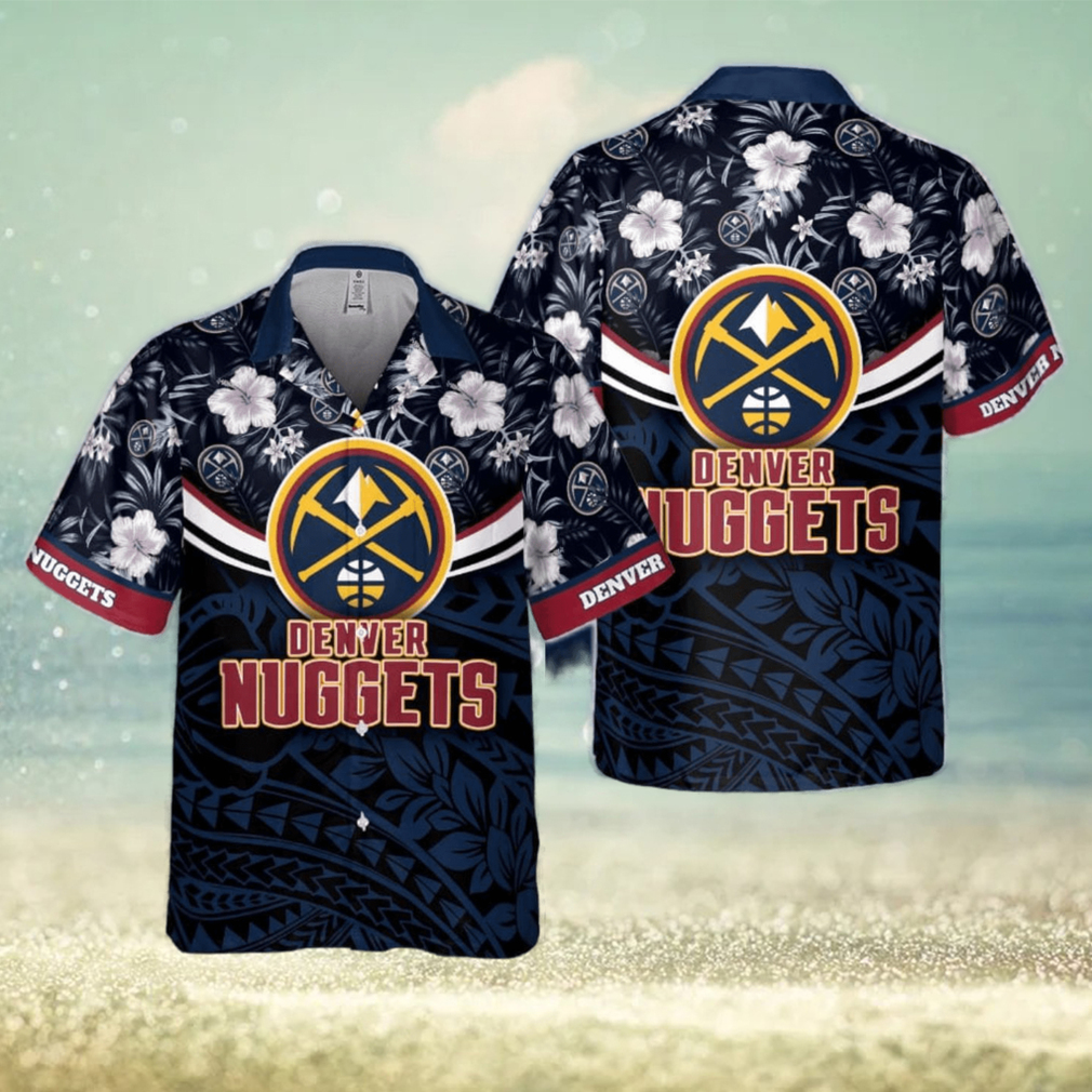 Denver Nuggets National National Basketball Association 2023 Polynesian Pattern Hawaiian Shirt - Limotees