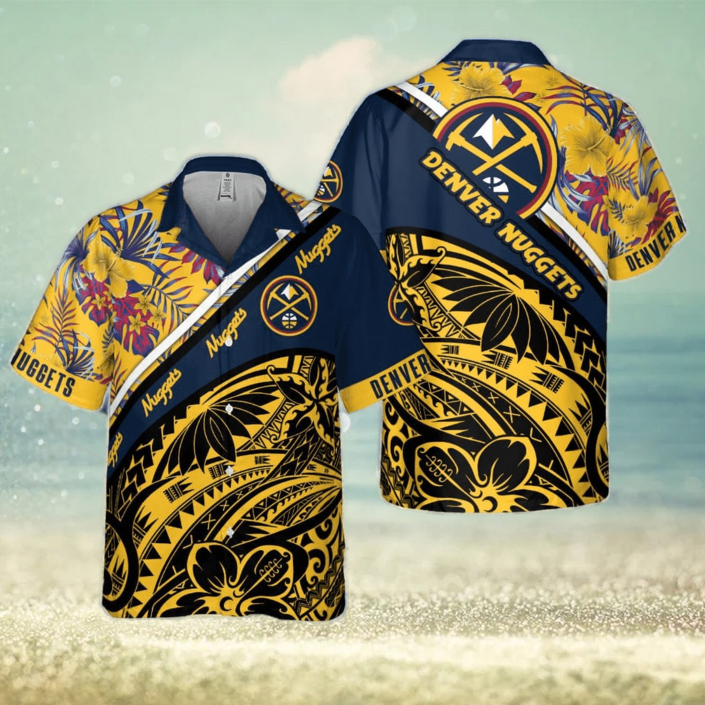 Denver Nuggets Polynesian Pattern National National Basketball Association 2023 Hawaiian Shirt - Limotees