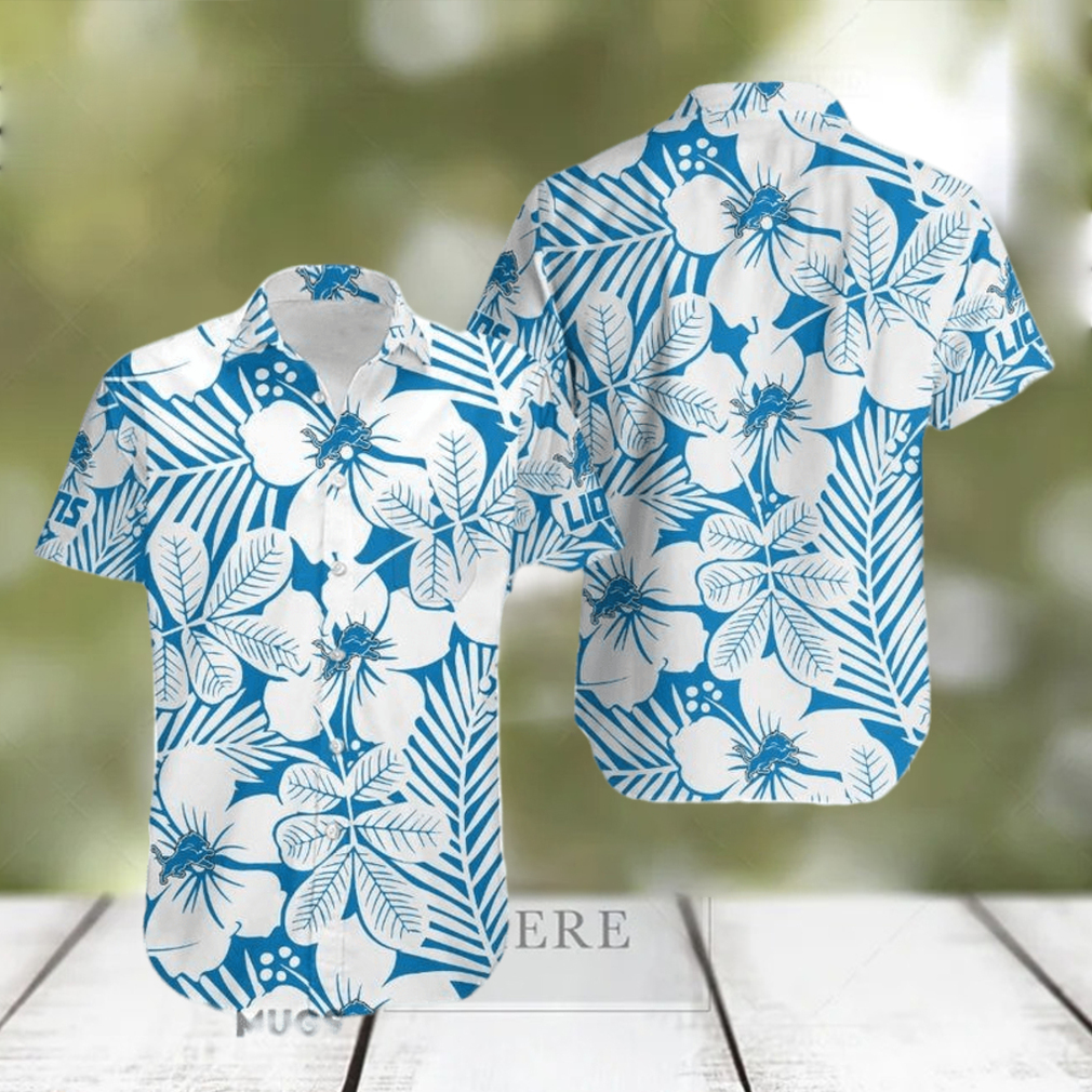 Detroit Lions Flower Limited Edition Hawaiian Shirt For Men And Women - Limotees