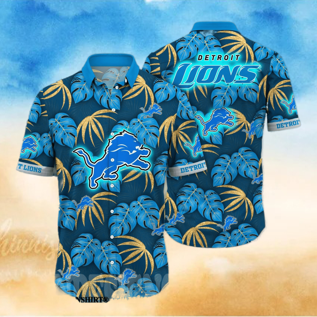 Detroit Lions NFL Flower Classic Full Print Hawaiian Shirt - Limotees