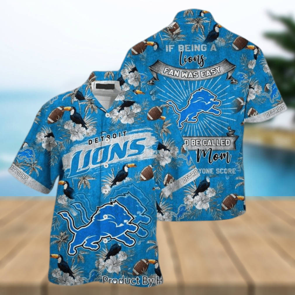 Detroit Lions NFL Hawaiian Shirt Being A Redskins Beach Shirt This For Summer Mom Lets Everyone Score - Limotees