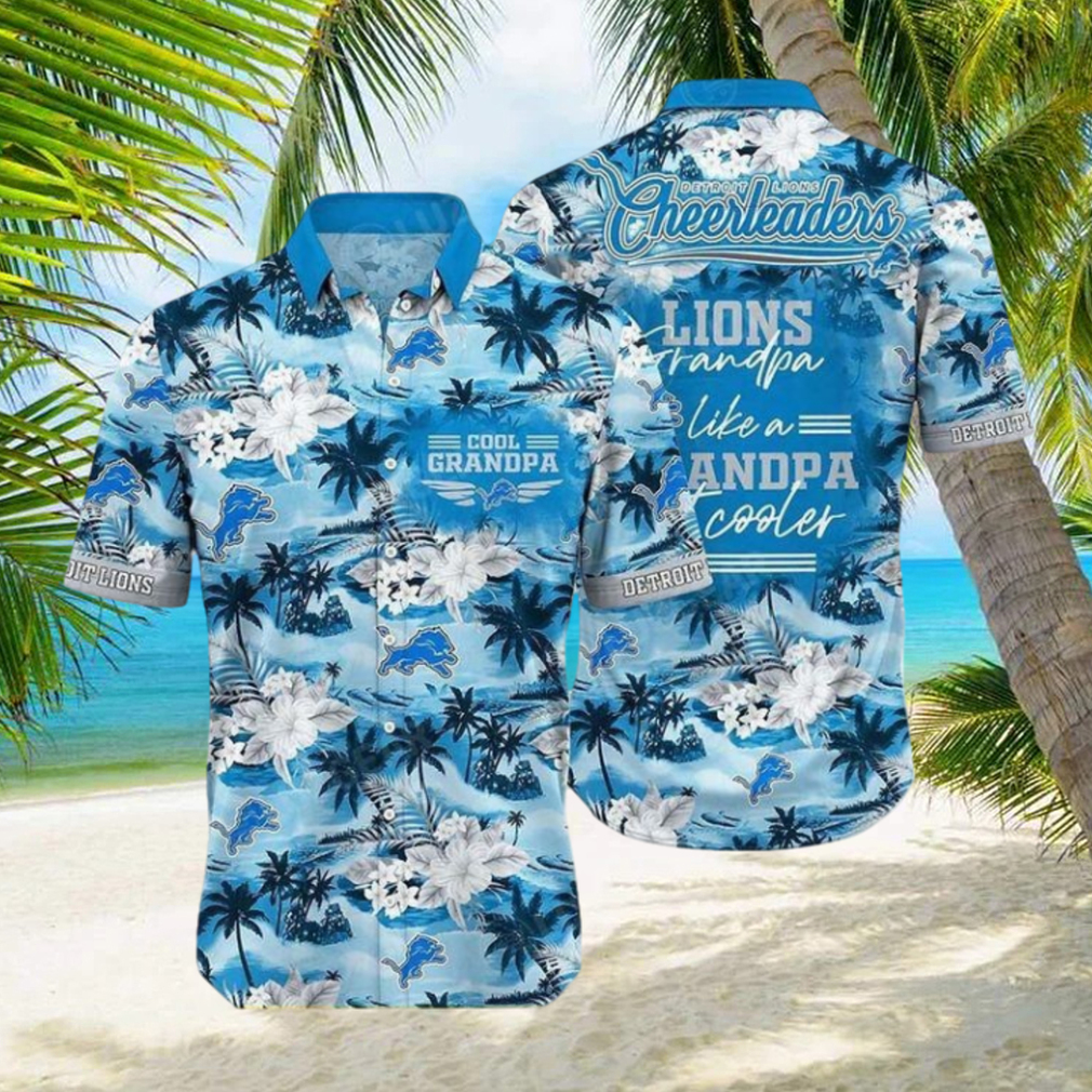 Detroit Lions Nfl For Grandparent New Beach Leobees Trending Hawaiian Shirt - Limotees