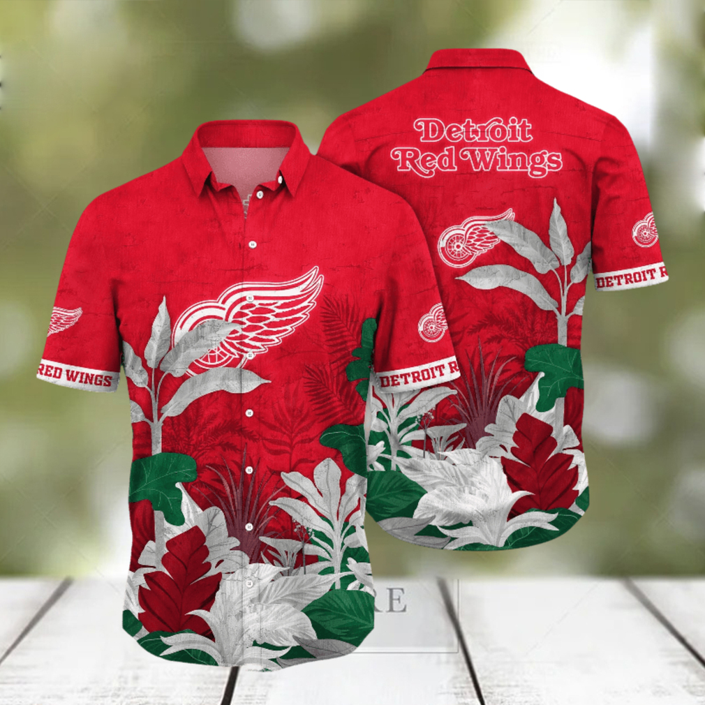 Detroit Red Wings NHL Hawaiian Shirt Dry Season Aloha Shirt - Limotees