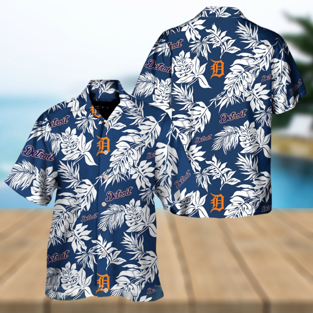 Detroit Tigers Logo Aloha Hawaiian Shirt - Limotees