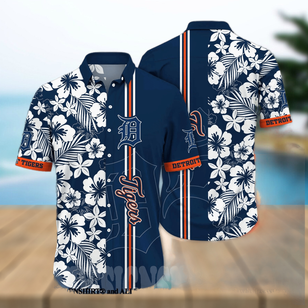 Detroit Tigers MLB Flower All Over Print Hawaiian Shirt - Limotees