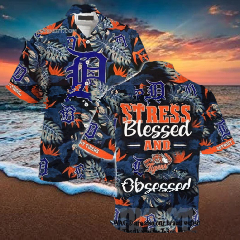 Detroit Tigers MLB Hot Version Hawaiian Shirt Hawaiian Beach Short - Limotees