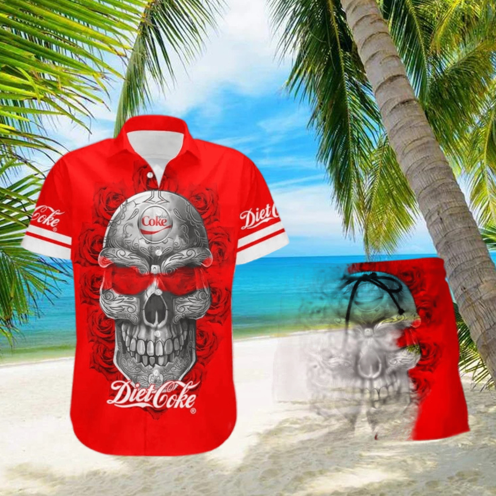 Diet Coke Skull Rose Special Hawaiian Shirt - Limotees