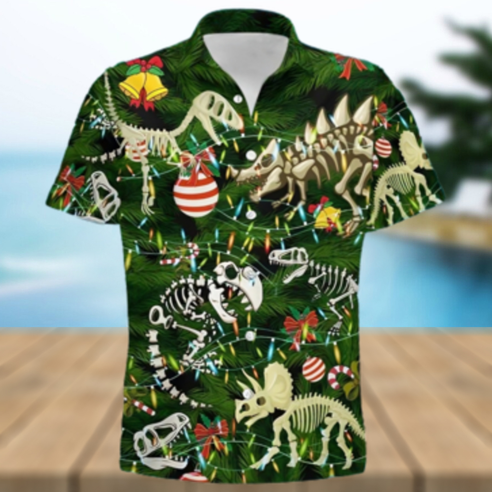 Dinosaur Christmas Tree Aloha Disney Hawaiian Shirt - Limotees