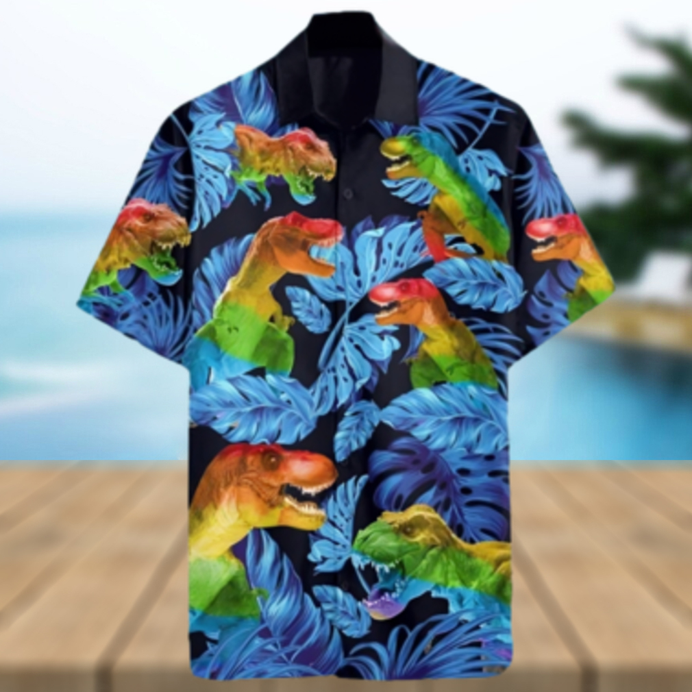 Dinosaur T rex Funny Dinosaur Hawaiian Shirt - Limotees