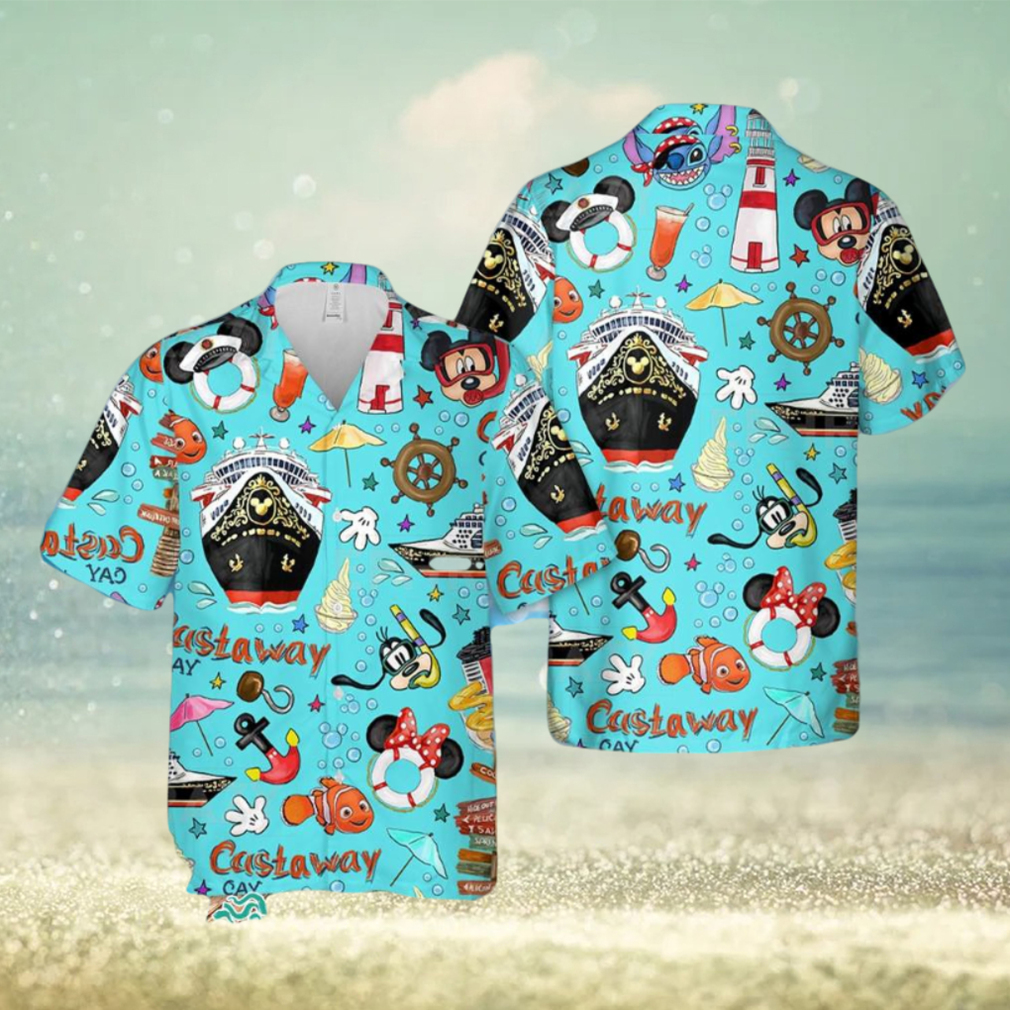 Disney Cruise V2 Hawaiian Shirt, Short Sleeve Hawaiian Aloha Shirt, Disney Cruise Shirt, Mickey Birthday Hawaiian - Limotees