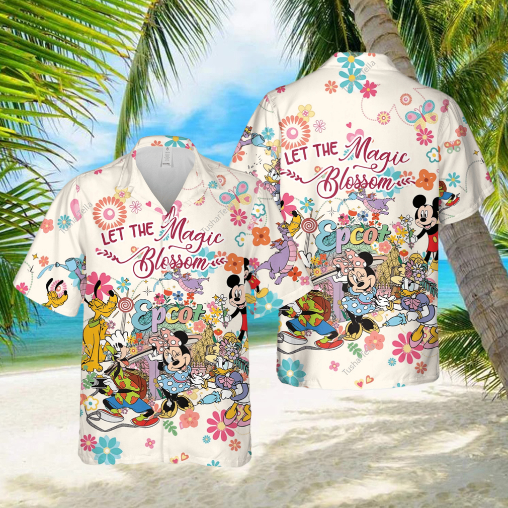 Disney Epcot Flower And Garden Festival Let The Magic Blossom Hawaiian Shirt - Limotees