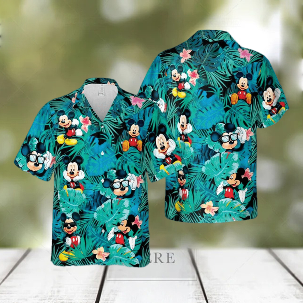 Disney Mickey Minnie Mouse Funny Mickey Mouse Hawaiian T Shirt - Limotees