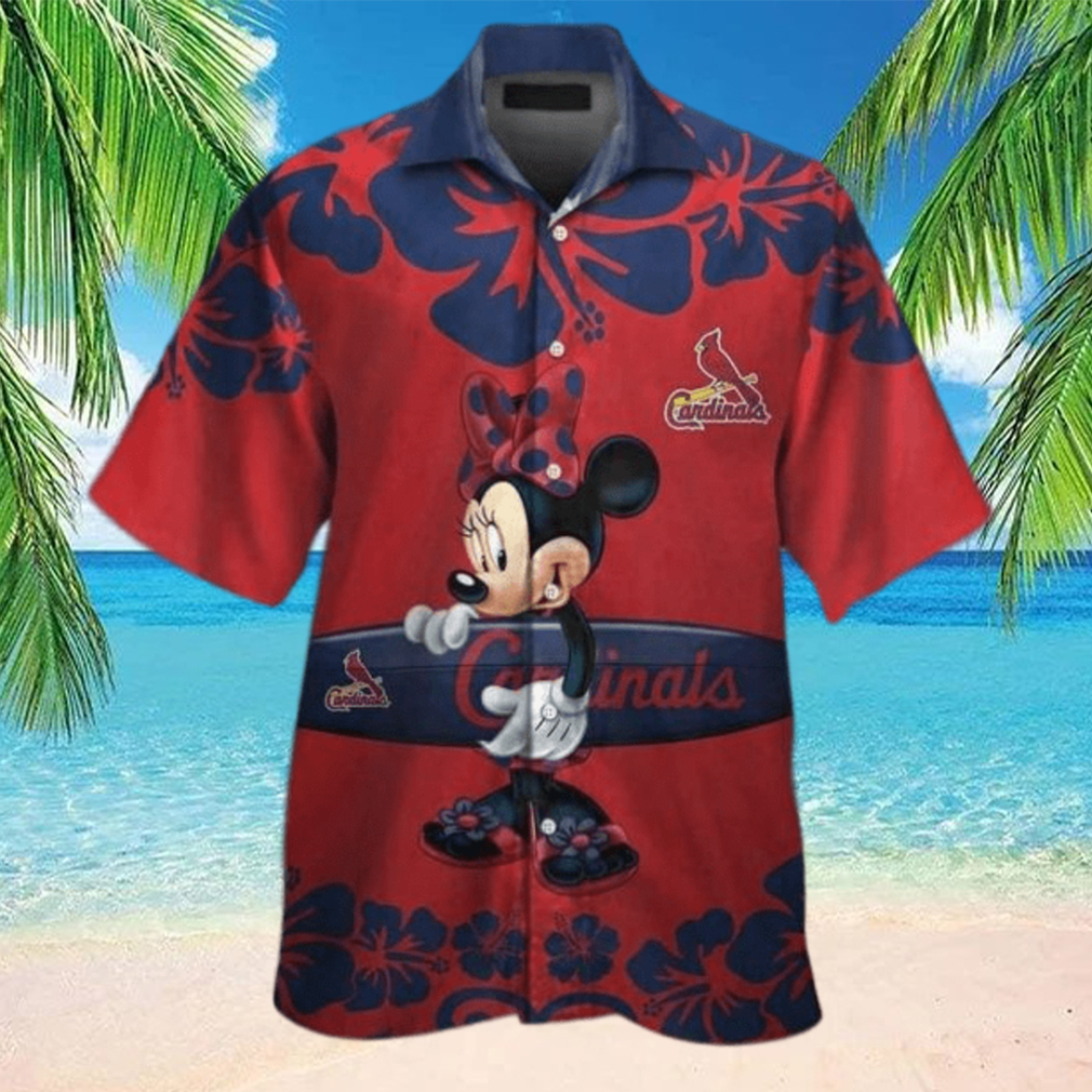 Disney Minnie Mouse St Louis Cardinals Hawaiian Shirt Beach Gift For Baseball Fans HawaiianShirts - Limotees