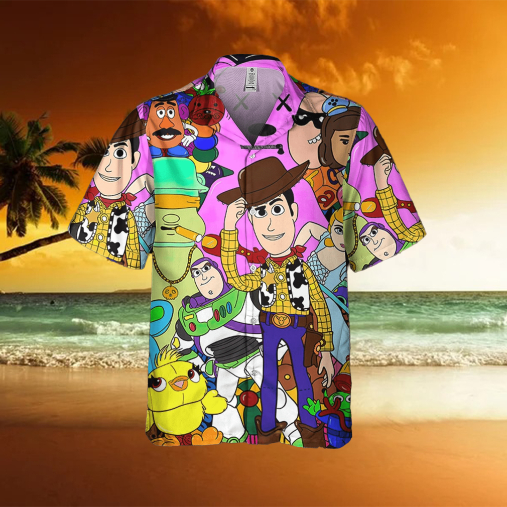 Disney Toy Story Doodle Style Awesome Disney Hawaiian Shirt - Limotees