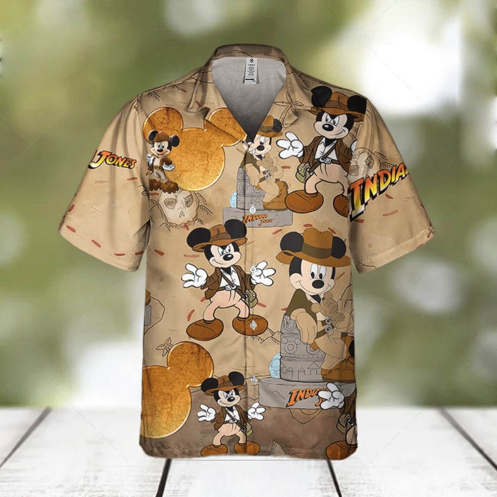 Disneyland Mickey Mouse Indiana Jones Adventure Disney Hawaiian Shirt - Limotees