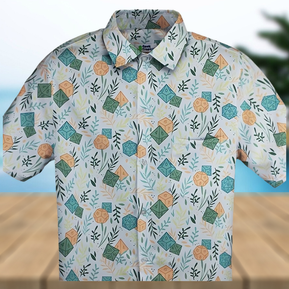 Dnd Dice Plants Shirt Hawaiian Button Up - Limotees