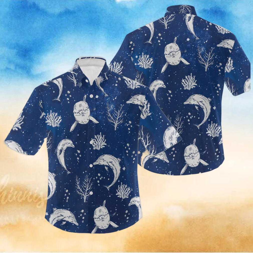 Dolphin Hawaiian Shirt Dolphin Beach Shirt - Limotees