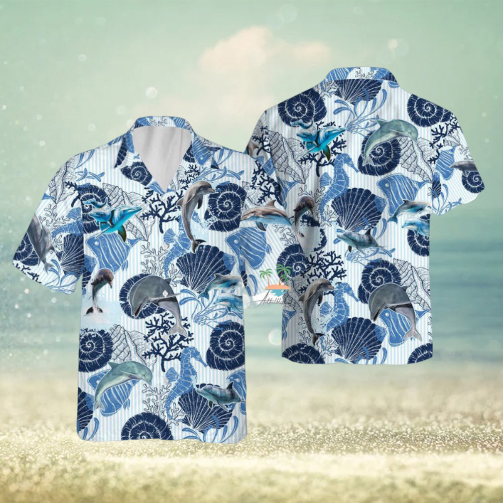 Dolphin Seahorse Hawaiian Shirt - Limotees