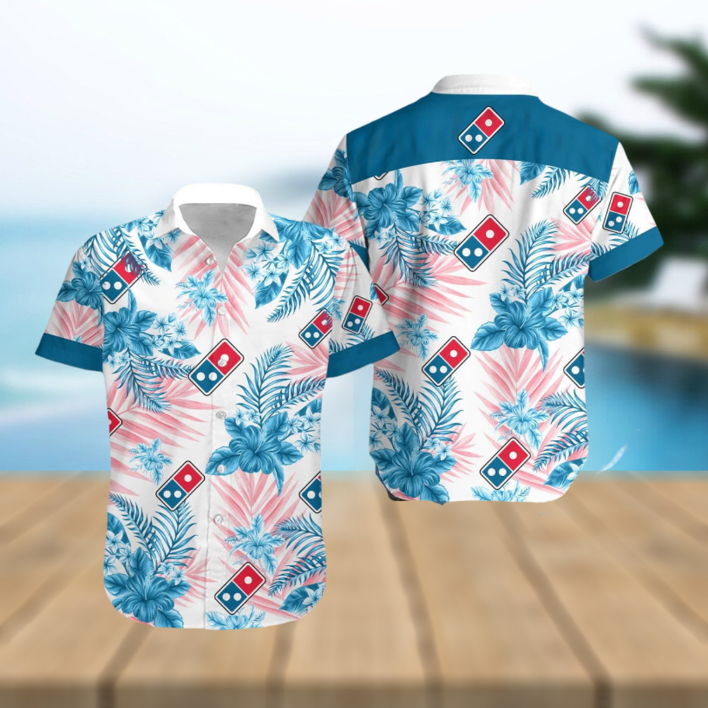 Domino’s Pizza 3D Tropical Flower Hawaiian Shirt Men And Women Gift - Limotees