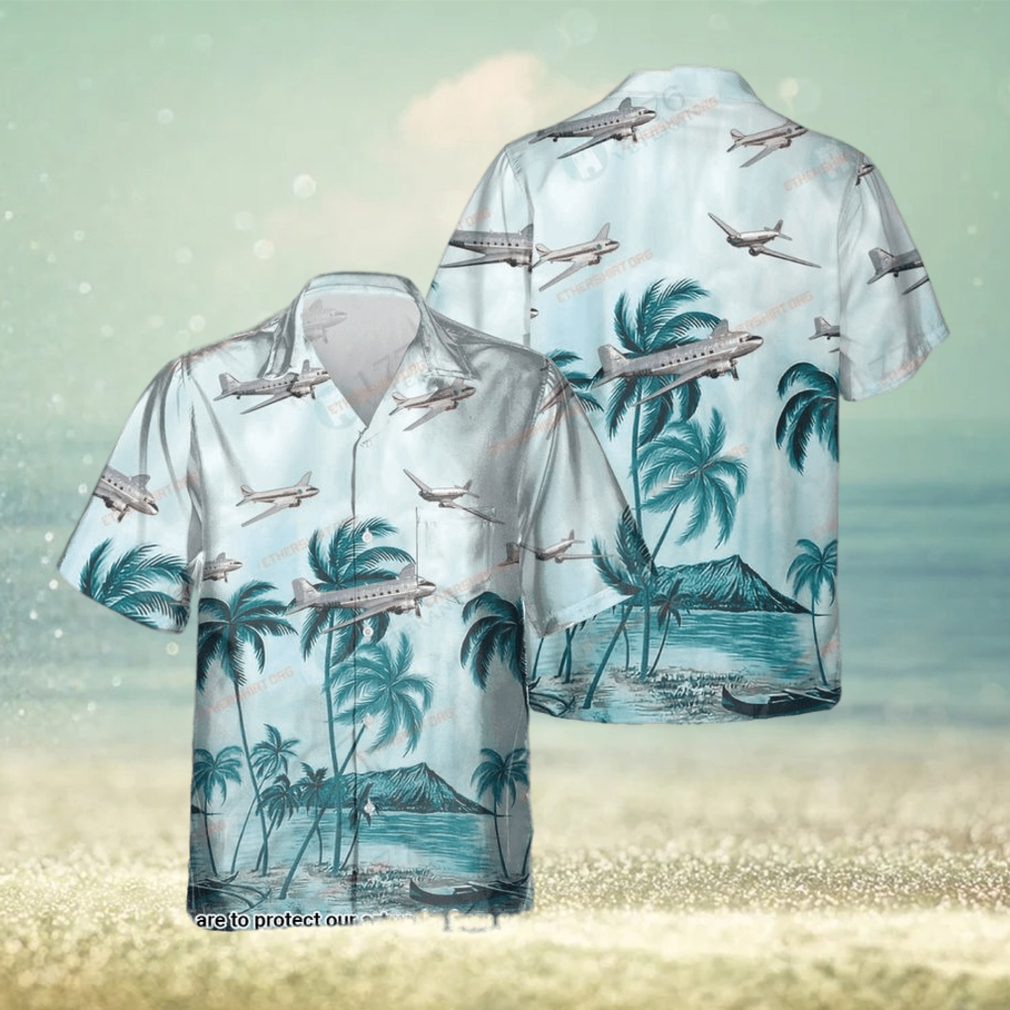 Douglas DC 3 Palmview Hawaiian Shirt - Limotees